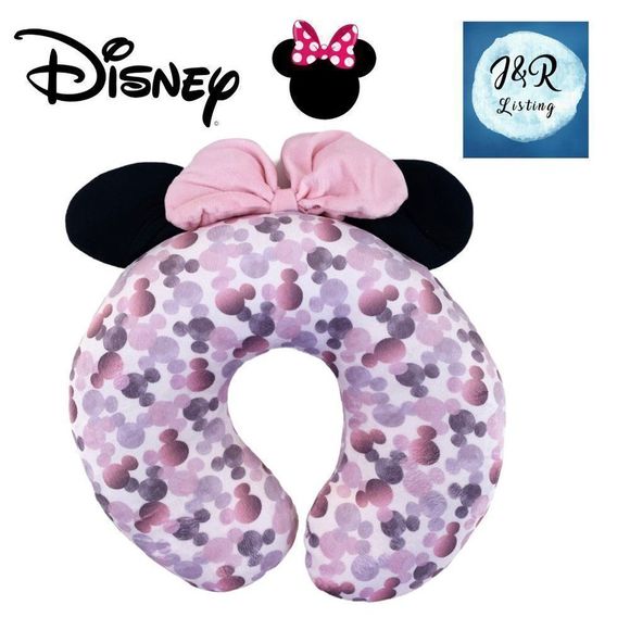 Disney Other - Disney Womens Pink Minnie Mouse U Shape Comfort Travel Neck Pillow One Size